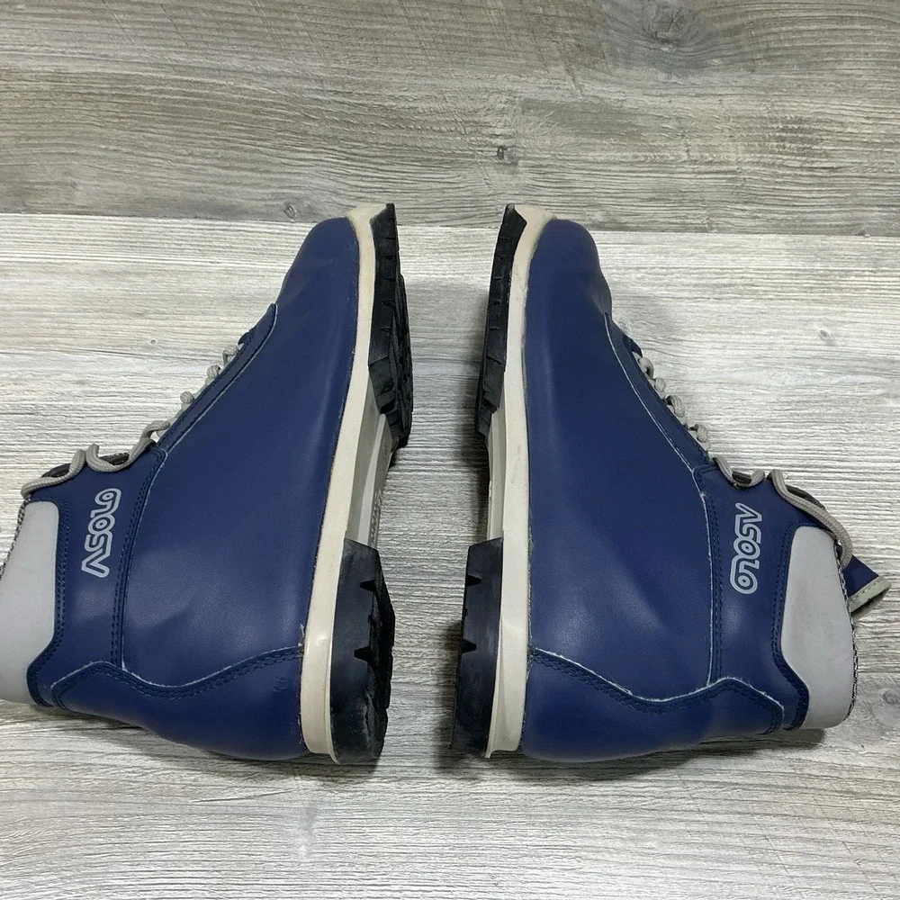 ASOLO Mens Back Country Ski Boots NNN 620 Blue Size 11 Made In Italy RARE VTG